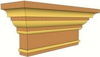 Immagine raffigurante il capitello per lesena prodotta da 3b srl tipo CPT-002