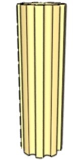 Immagine raffigurante una colonna a fusto cilindrico rigato da 3b srl