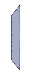 Fugura raffigurante le sezione relativa alla bugna-romana prefabbricata  mod ANGOLI-45° BR-06 della 3b srl
